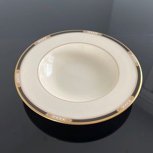 Lenox Hancock Gold Rim Soup Bowl 8 3/8 inch Width
